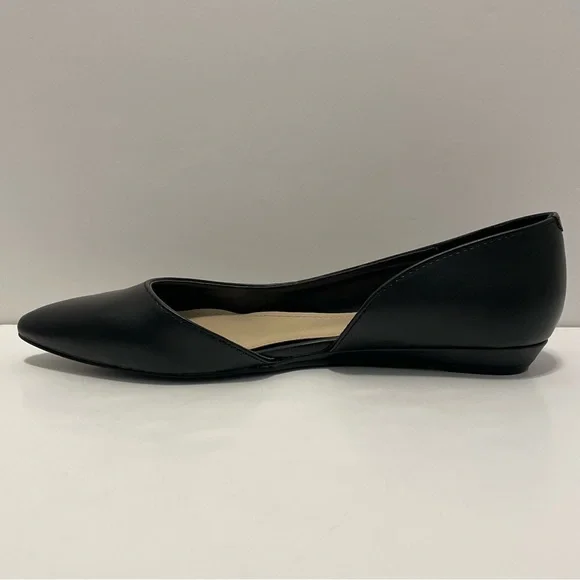 Nine West Saige d'Orsay Women’s Black Ballet Flats Size Size 7.5 Pointed Toe - Picture 14 of 15